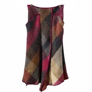 Gilmar Patchwork Paneled Virgin Wool Midi Skirt L